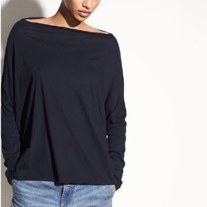 Silvery grey Vince Boatneck shirt